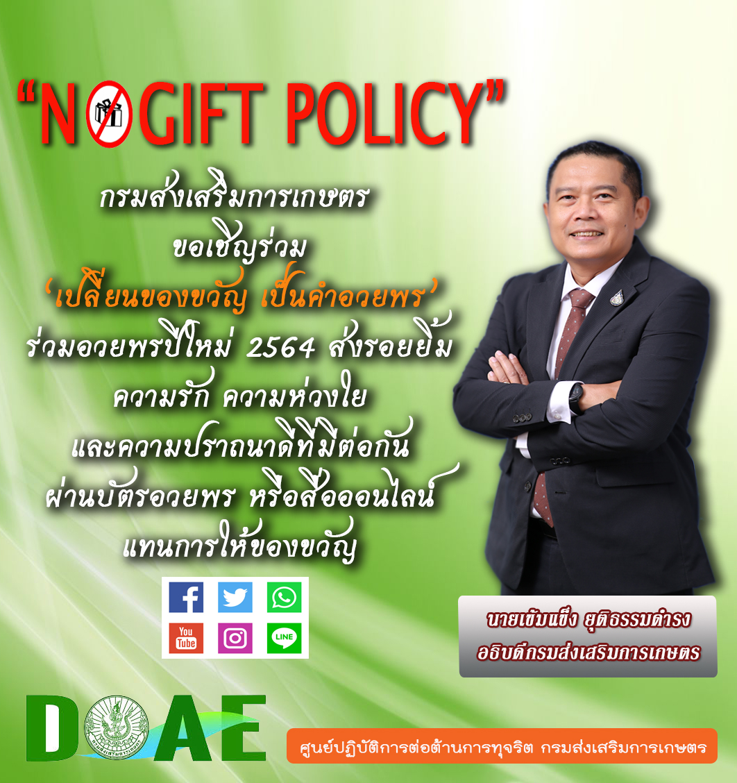 NoGift Policy 2564 orange